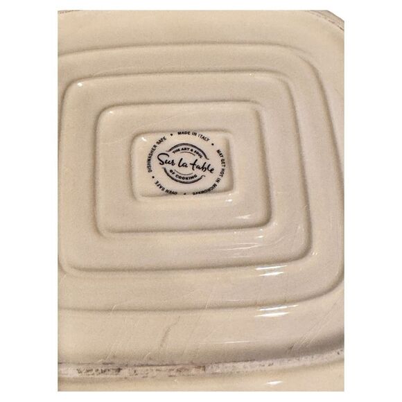 Sur La Table Rooster Script Italian Baking / Serving Bowl 10 3/4″ Ceramic Gallo - Picture 6 of 6